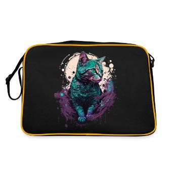 Cut Cat - Retro Bag - black/gold - Back