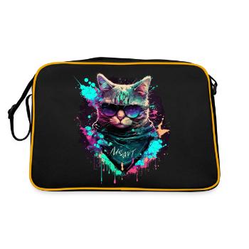 Chat Cybper - Sac Retro - noir/or - Dos