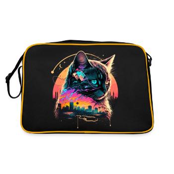 Chat de Miami Beach - Sac Retro - noir/or - Dos