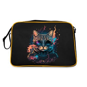 Chat Galaxy - Sac Retro - noir/or - Dos