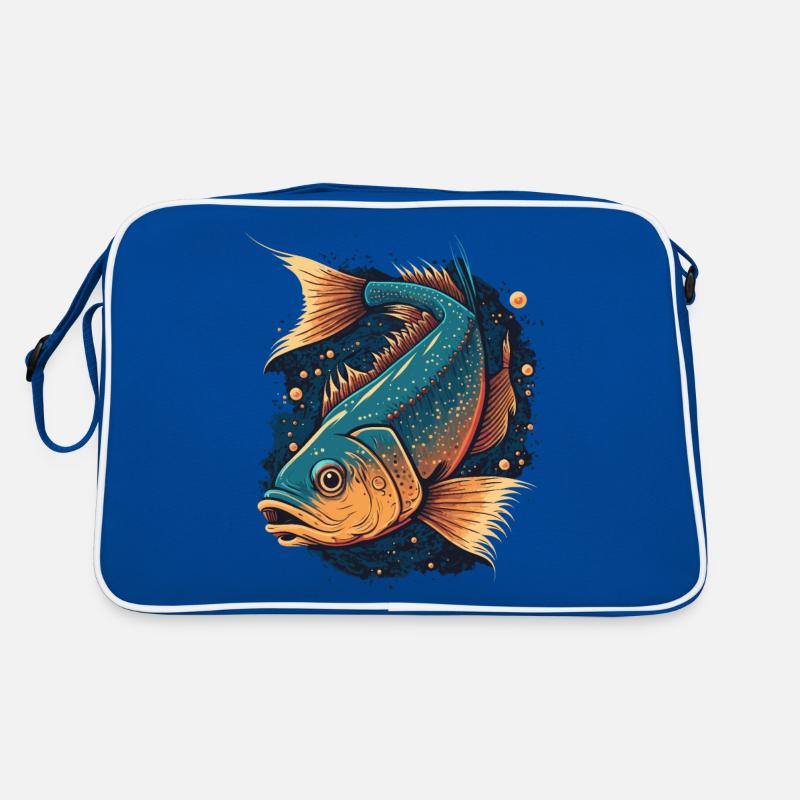 Fischmalerei Retro Tasche