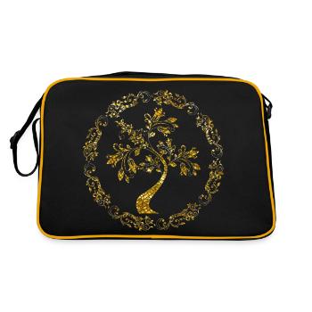Tree - Retro Bag - black/gold - Back