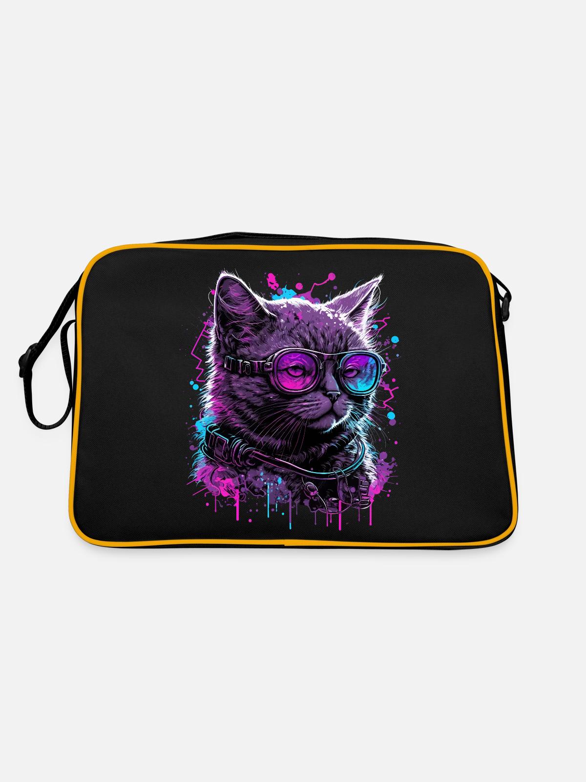 Vaporcat - Retro Bag - black/gold - Back