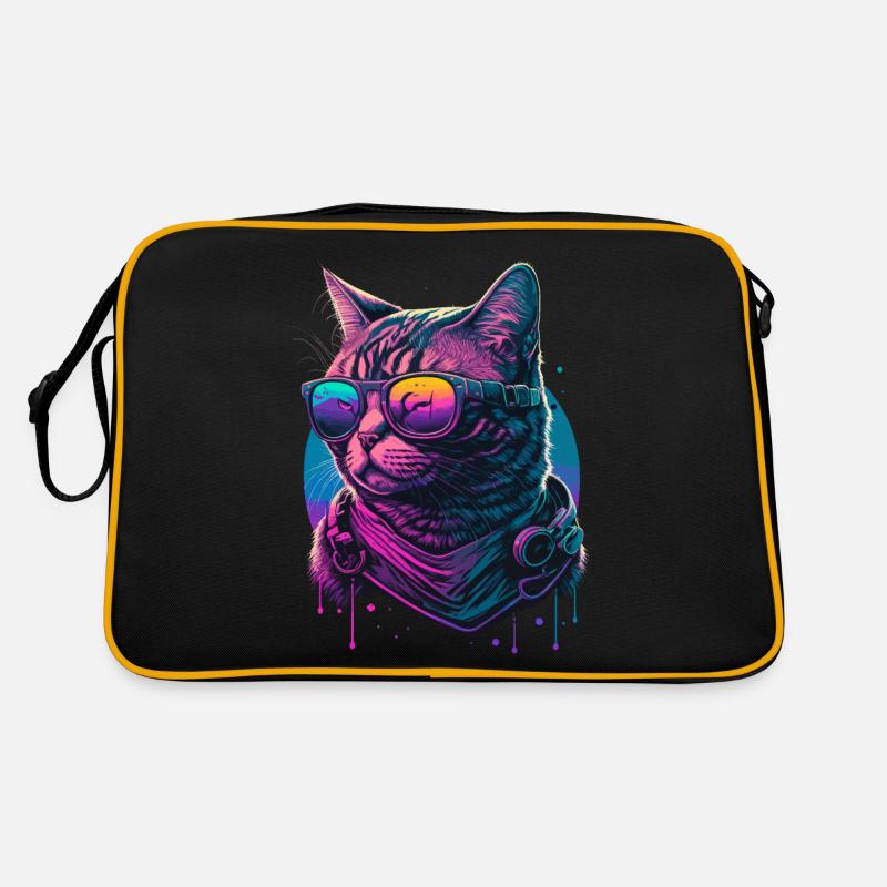 Analog - Retro Tasche - Schwarz/Gold