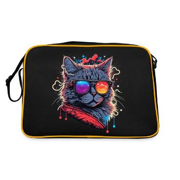Electronic Cat - Retro Bag - black/gold - Back