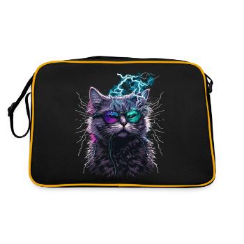 Chat tonnerre - Sac Retro - noir/or - Dos