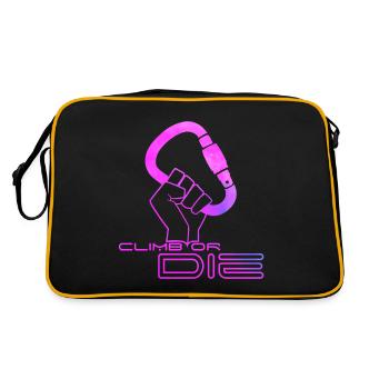 Climb or die ! - Sac Retro - noir/or - Dos