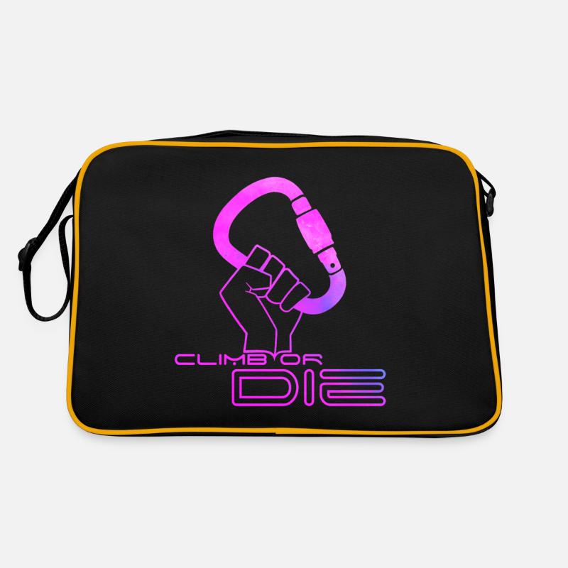 Klettern oder sterben! Retro Tasche