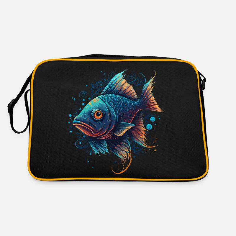 Fish Artwork Retro Bag