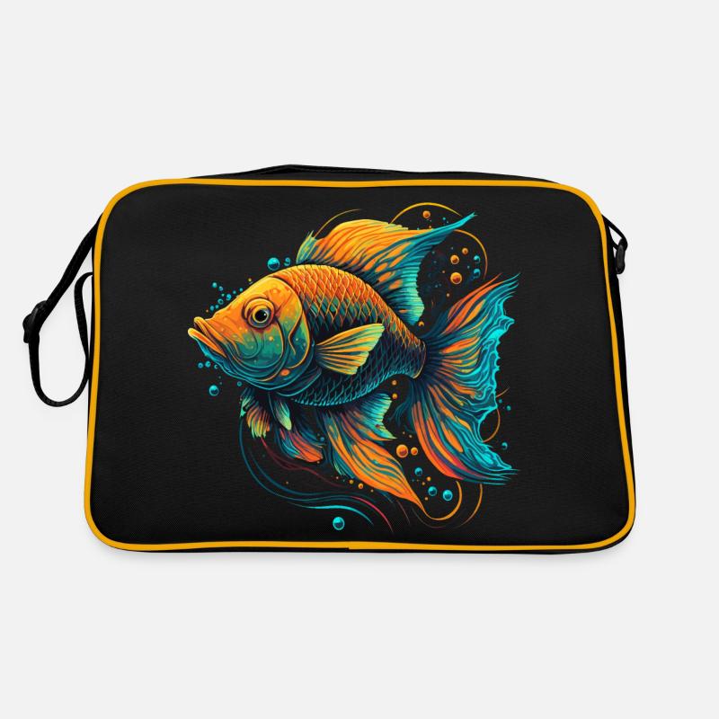 Golden Fish Retro Bag