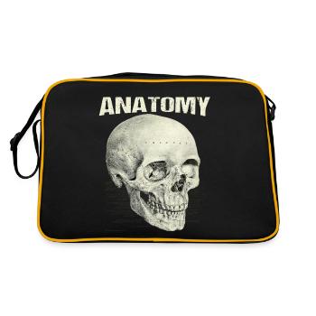 Anatomy - Retro Tasche - Schwarz/Gold - Hinten