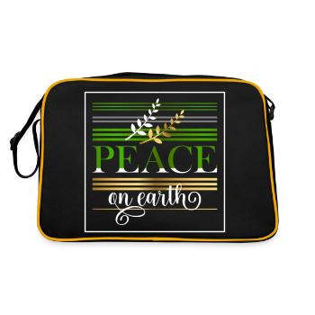 Paix sur terre - Sac Retro - noir/or - Dos