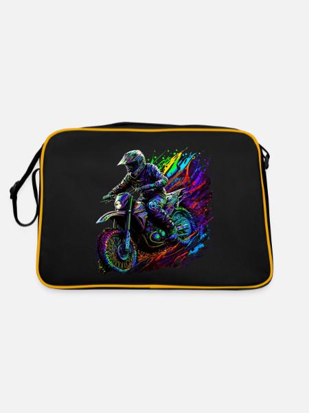 Amour du motocross - Sac Retro - noir/or - Dos