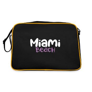 MIAMI beach - Sac Retro - noir/or - Dos