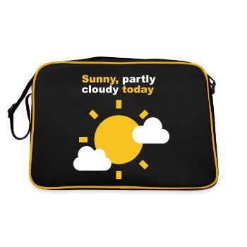 Ensoleillé partiellement nuageux aujourd’hui - Sac Retro - noir/or - Dos