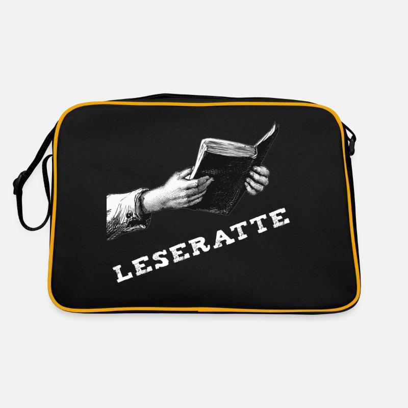 Buch – Leseratte Retro Tasche