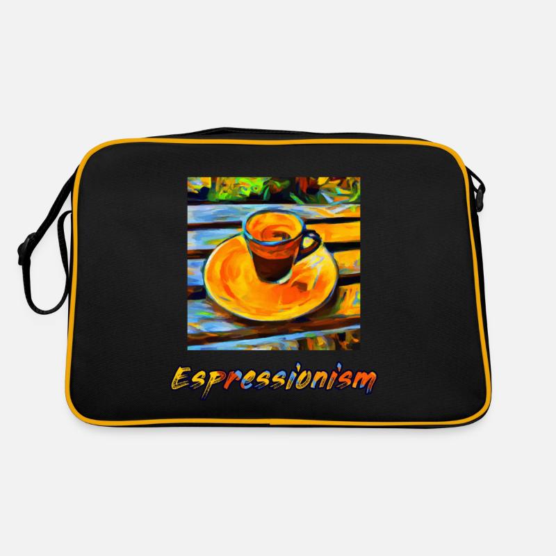 Aus einem expressionistischen Espresso wird Espressionismus Retro Tasche
