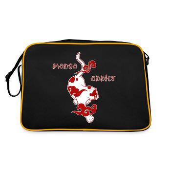 Manga addict - Retro Bag - black/gold - Back
