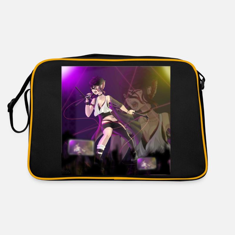 Ruby with background - Retro Bag - black/gold