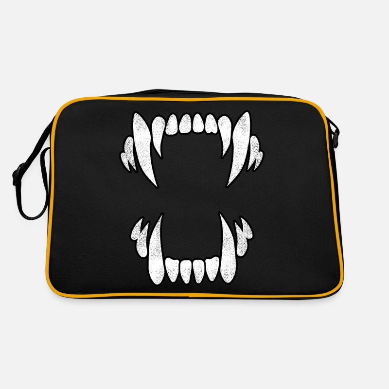 Crocs de loup effrayants Sac Retro