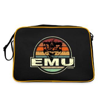 ÉMEU - Sac Retro - noir/or - Dos