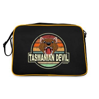 DIABLE DE TASMANIE - Sac Retro - noir/or - Dos