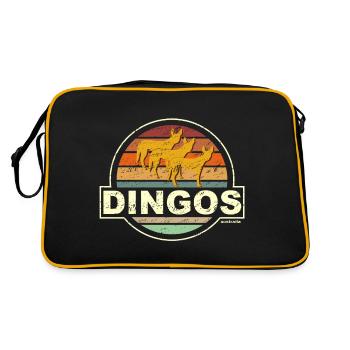 DINGOES australia - Retro Bag - black/gold - Back