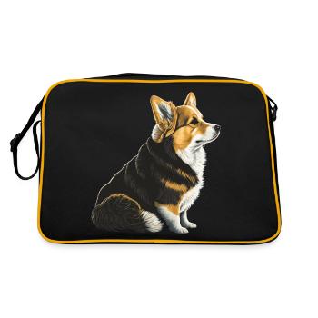 Triste Corgi - Sac Retro - noir/or - Dos
