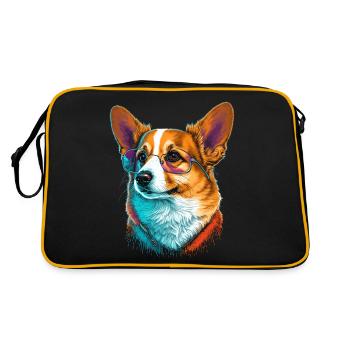 Corgi brillant - Sac Retro - noir/or - Dos