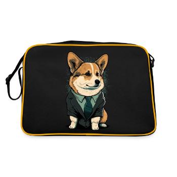 Corgi Habillé - Sac Retro - noir/or - Dos