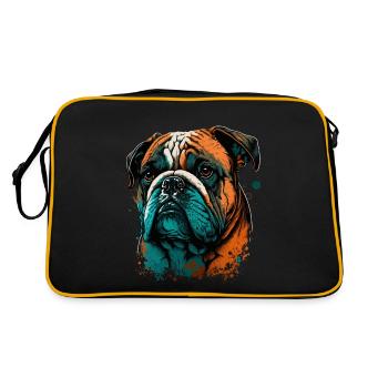 Bulldog déçu - Sac Retro - noir/or - Dos