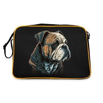 Art du bouledogue - Sac Retro - noir/or - Dos