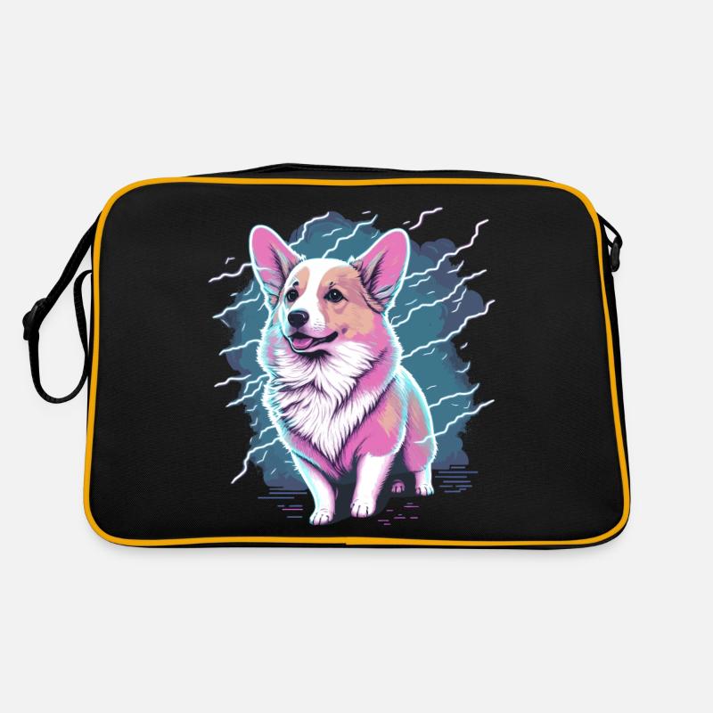 Elektrisierender Corgi-Stil Retro Tasche