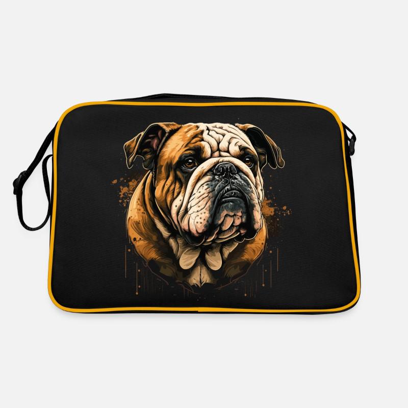 Visage de bouledogue Sac Retro