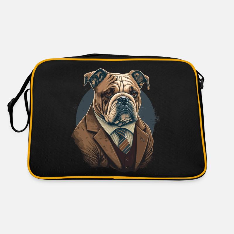 Comportez-vous à la recherche de bouledogue Sac Retro