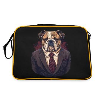 Bulldog déçu - Sac Retro - noir/or - Dos