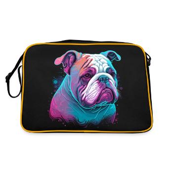 Innocent Face Bulldog - Retro Bag - black/gold - Back