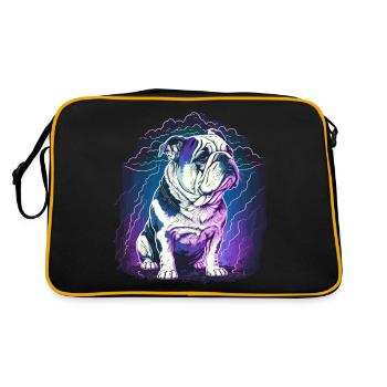 Vaporwave Bulldog Mauvais Temps - Sac Retro - noir/or - Dos