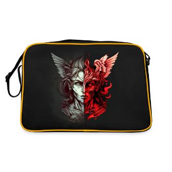 A Face with the Demon vs Angel - Retro Bag - black/gold - Back