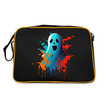 Colorpaint Ghost - Retro Bag - black/gold - Back