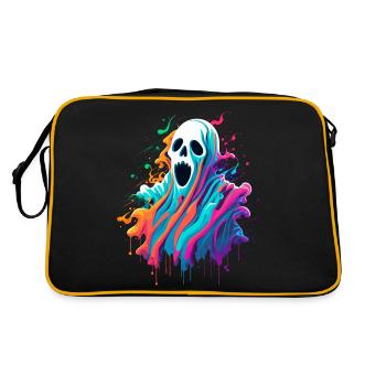 Bunter Geist - Retro Tasche - Schwarz/Gold - Hinten