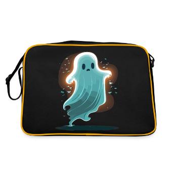 Glowing Ghost - Retro Bag - black/gold - Back
