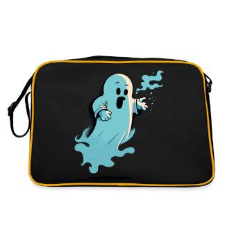 Fantôme choqué - Sac Retro - noir/or - Dos