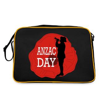 Journée de l’ANZAC - Sac Retro - noir/or - Dos