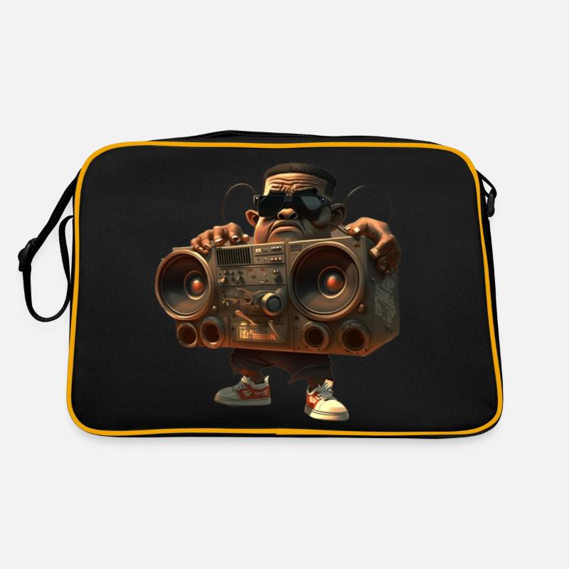 Hip-Hop with Ghettoblaster Retro Bag