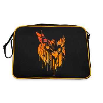 Hibou circuit imprimé - Sac Retro - noir/or - Dos