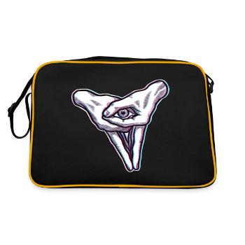 Eye blurred effect - Retro Bag - black/gold - Back