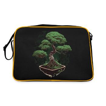 Potted Bonsai Tree - Retro Bag - black/gold - Back
