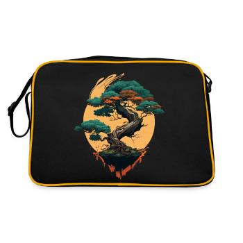 Bonsaï élégant - Sac Retro - noir/or - Dos