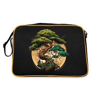 Rêves de bonsaï - Sac Retro - noir/or - Dos